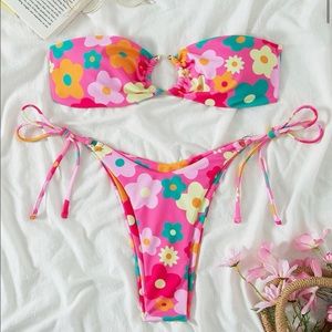 shein floral bikini